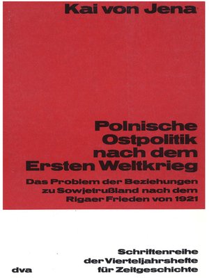 cover image of Polnische Ostpolitik nach dem Ersten Weltkrieg